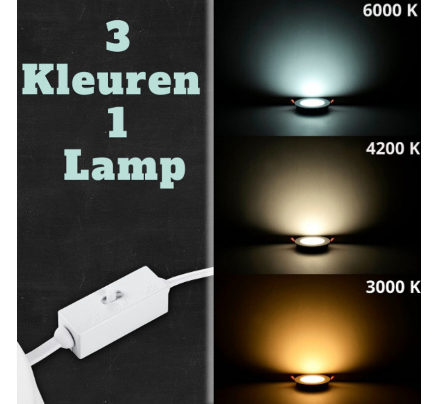 LED Lampe mit Bewegungsmelder 18W=126W 3 in 1 mit Farbwechslung Aufbau&Einbau 3000K,4200K,6400K