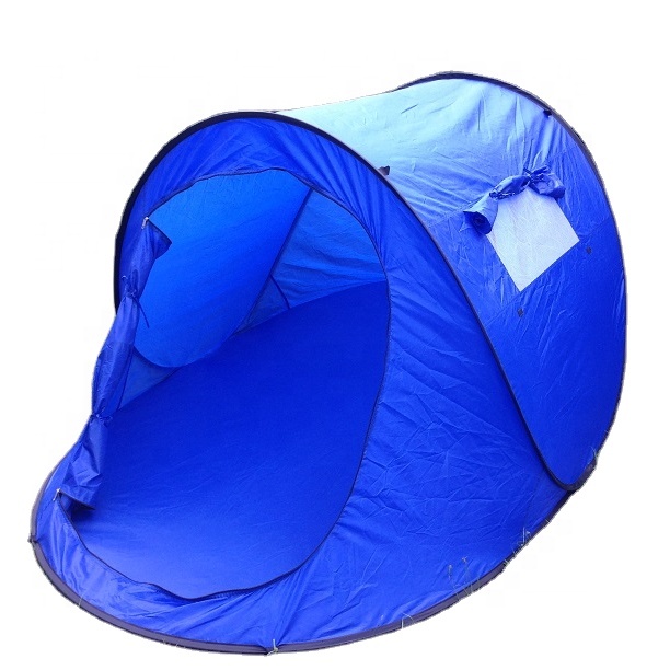 Wurfzelt Sekundenzelt 2-3 Person Outdoor Campingzelt Tent Pop Up 245x145x110cm BLAU