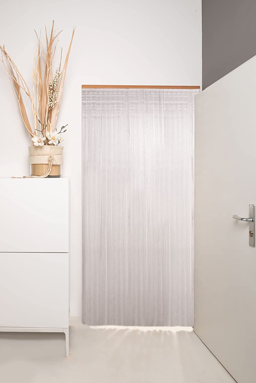 Fadenvorhang Tonny PVC Transparent Türvorhang Vorhange Fliegenschutz Streifen 100% Made in Italien